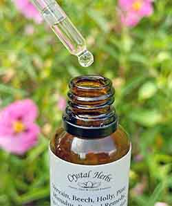 A picture of a custom Bach Flower Remedy combination bottle