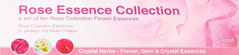 Close up of the front of the Rose Flower Essence self select set